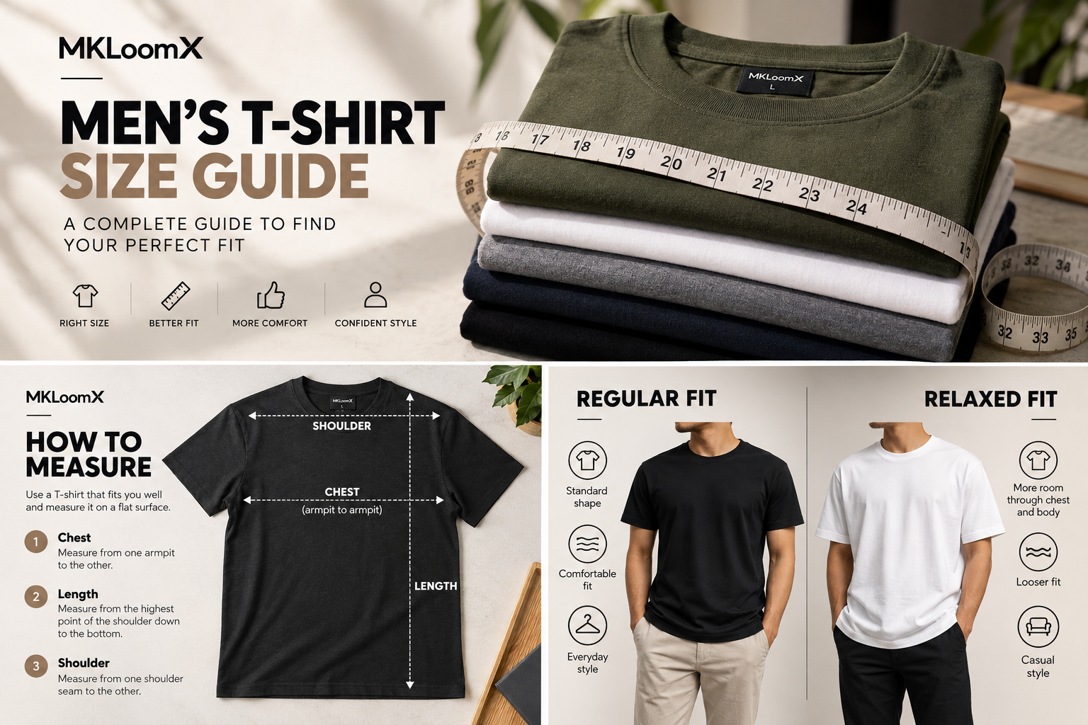 How to Choose the Right Men’s T-Shirt Size: A Complete Guide