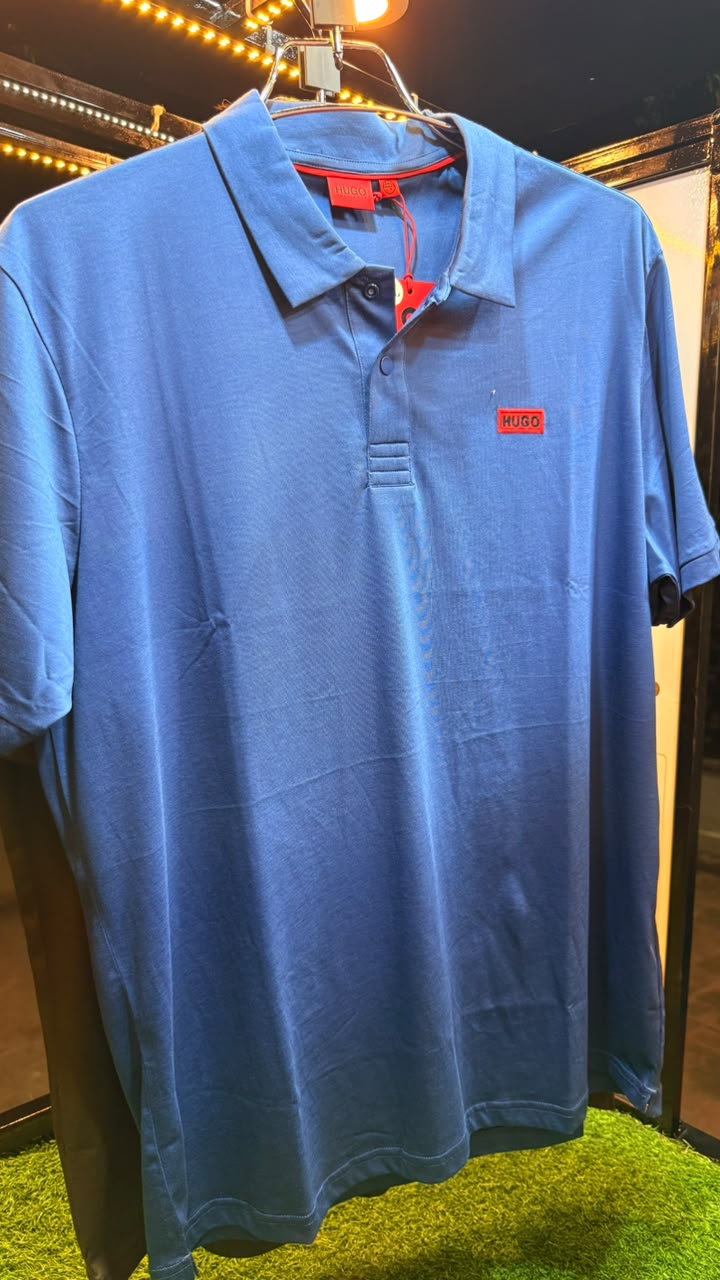 HUGO BOSS PREMIUM POLO - Red Logo