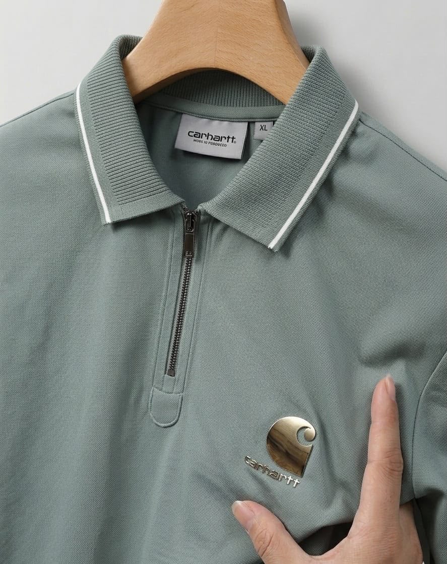 Imported Men's Premium sewing less Zipper Polo