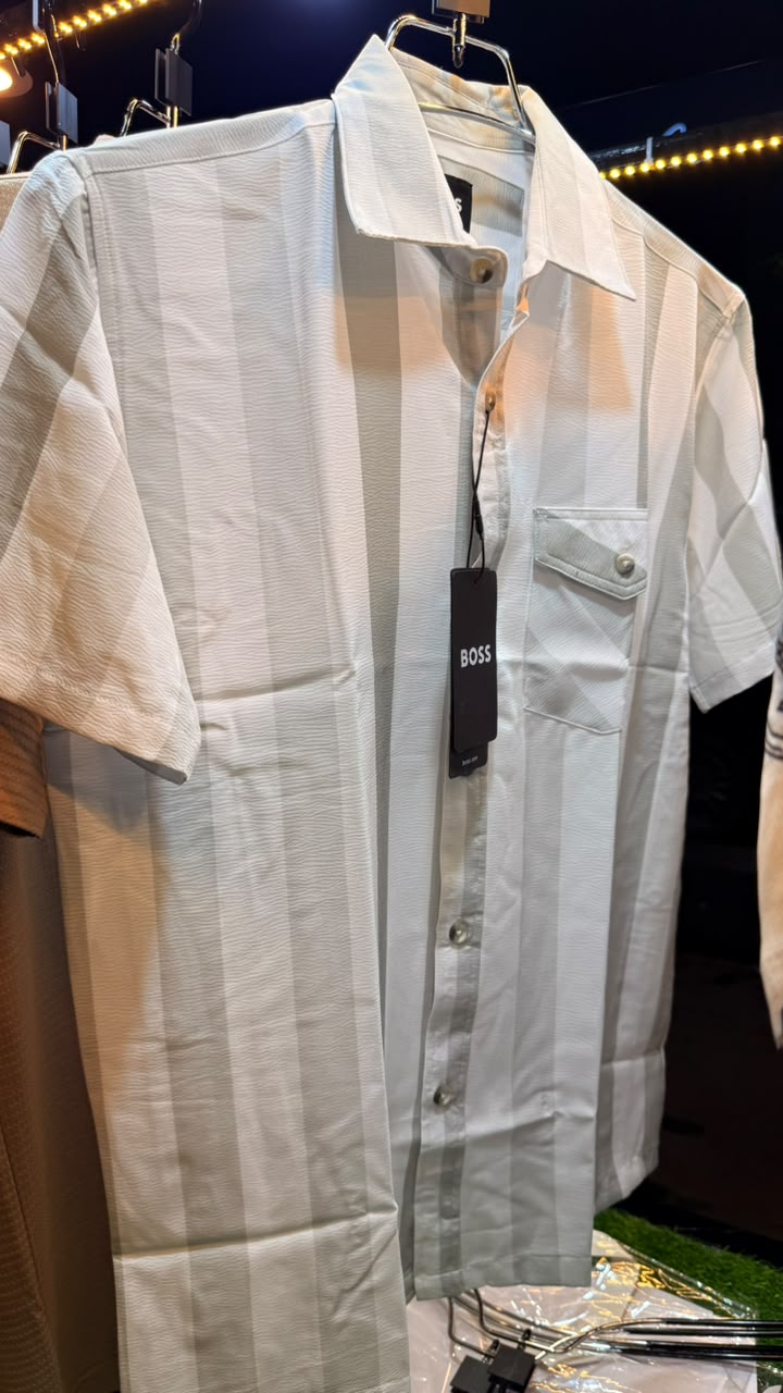 Boss chinese half shirts cream